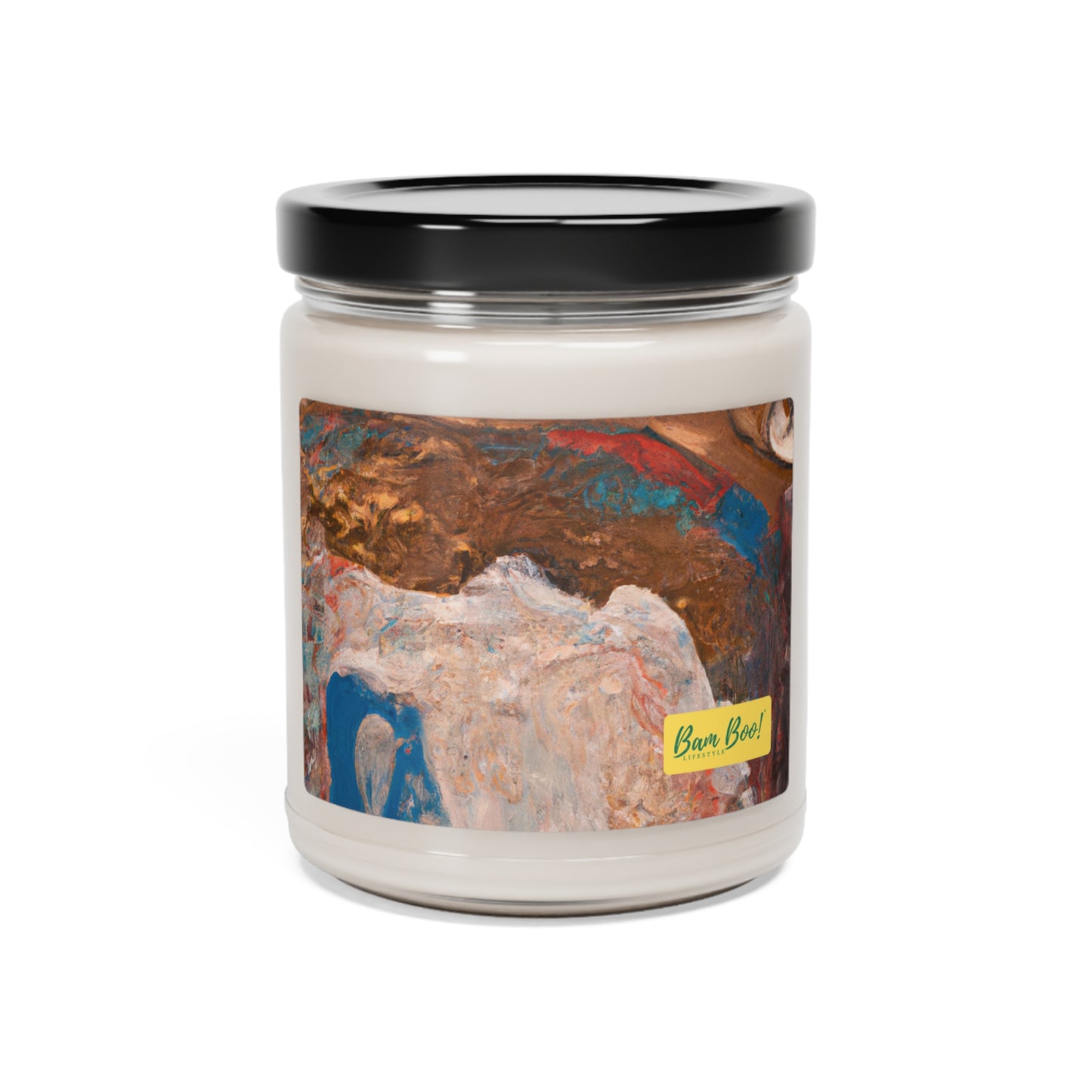 "Mixed Media Expression: Exploring Nature Through Abstract Landscapes" - Bam Boo! Lifestyle Eco-friendly Soy Candle