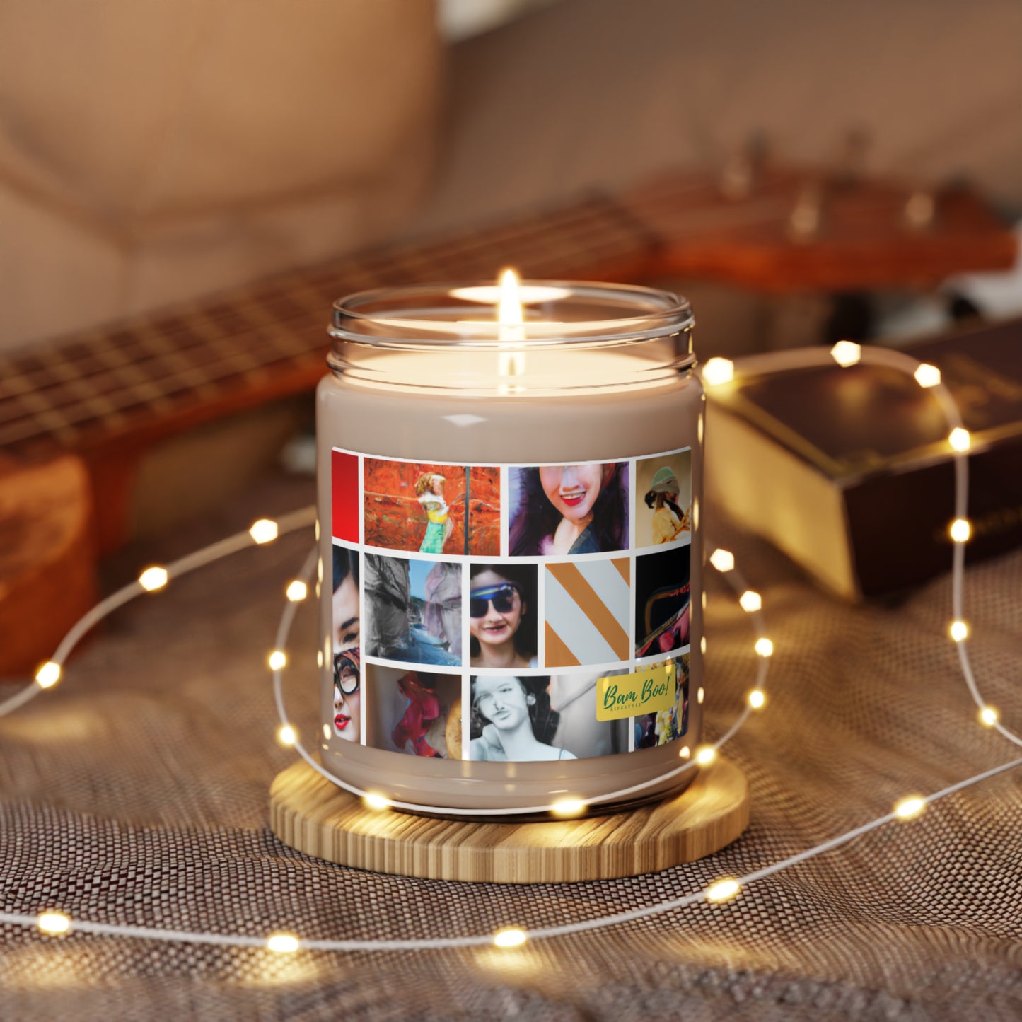 "My Reflection Digital Collage" - Bam Boo! Lifestyle Eco-friendly Soy Candle