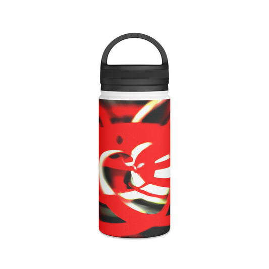 "Dynamic Expression of the Sports Sphere" - Go Plus Stainless Steel Water Bottle, Handle Lid