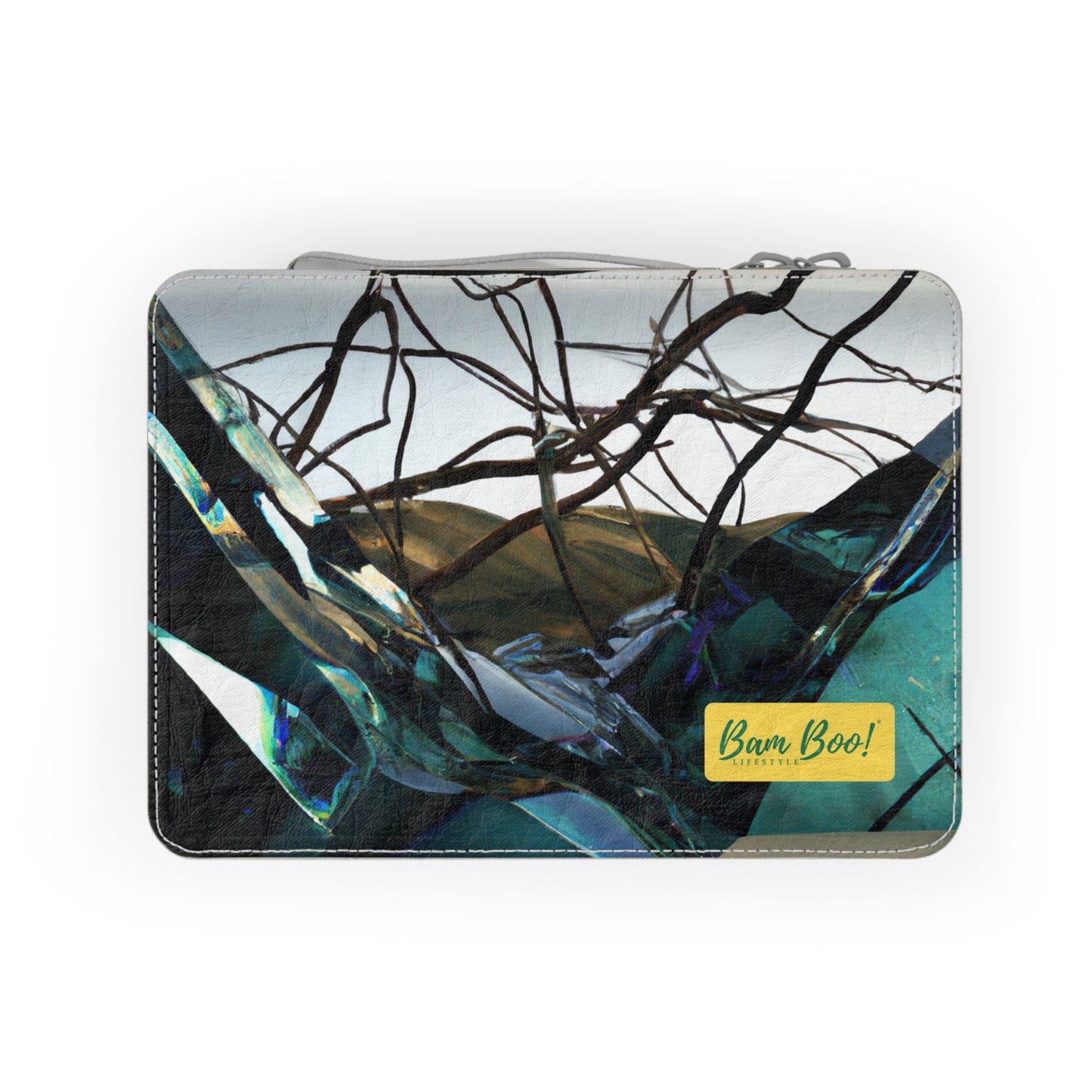 Enchanted Stillness: A Moment of Peaceful Abstract Landscape - Bam Boo! Lifestyle Eco-friendly Paper Lunch Bag