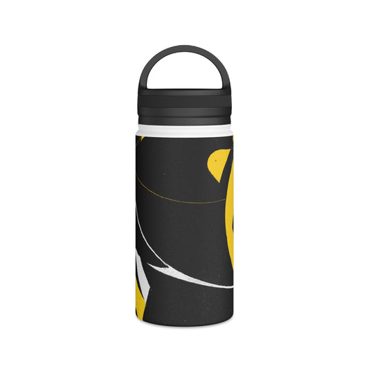 "The Vibrant Thrill of the Game" - Go Plus Stainless Steel Water Bottle, Handle Lid