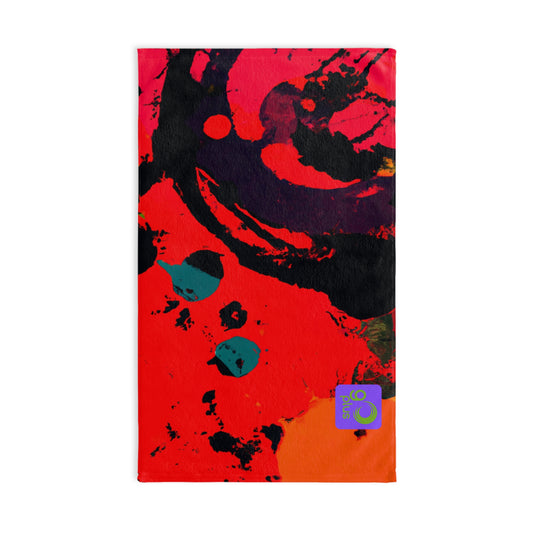 "Spectacular Movement: A Abstract In-Motion Artwork" - Go Plus Hand towel