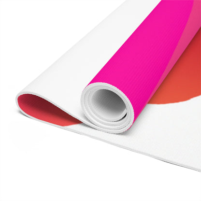 "The Athlete in Motion: A Colorful Geometric Masterpiece" - Go Plus Foam Yoga Mat