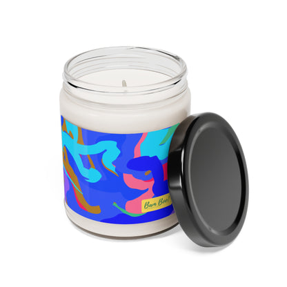 "Dynamic Balance: An Abstract Exploration of Motion Through Color and Shapes" - Bam Boo! Lifestyle Eco-friendly Soy Candle