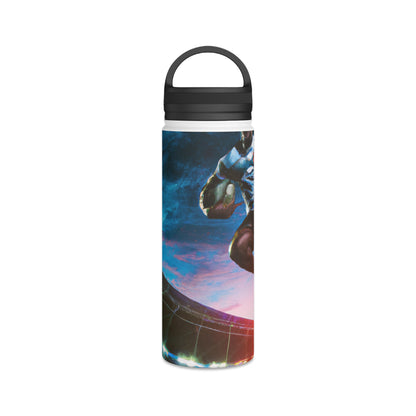 "Sporting Brilliance: An Artistic Expression of High-Stakes Adrenaline" - Go Plus Stainless Steel Water Bottle, Handle Lid