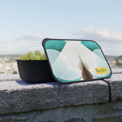 "Tranquil Ode: A Harmonious Exploration of Color and Texture" - Bam Boo! Lifestyle Eco-friendly PLA Bento Box with Band and Utensils