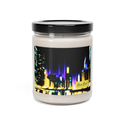 "A City's Illumination: Capturing the Vibrant City Skyline" - Bam Boo! Lifestyle Eco-friendly Soy Candle