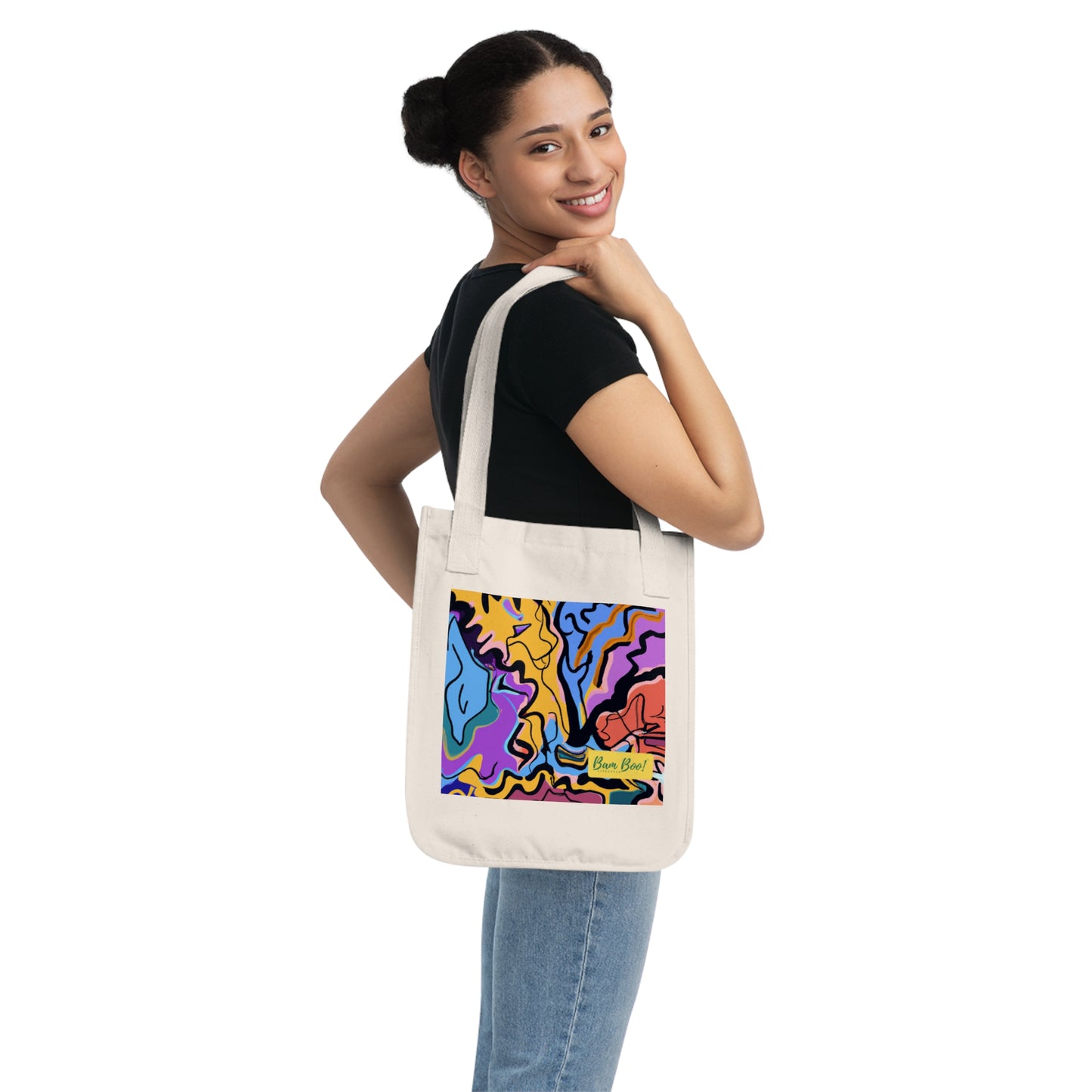My Transformative Treasures: An Abstract Art Journey - Bam Boo! Lifestyle Eco-friendly Tote Bag