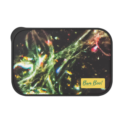 "The Splendid Symphony: An Abstract Exploration of Nature's Intricacies" - Bam Boo! Lifestyle Eco-friendly PLA Bento Box with Band and Utensils