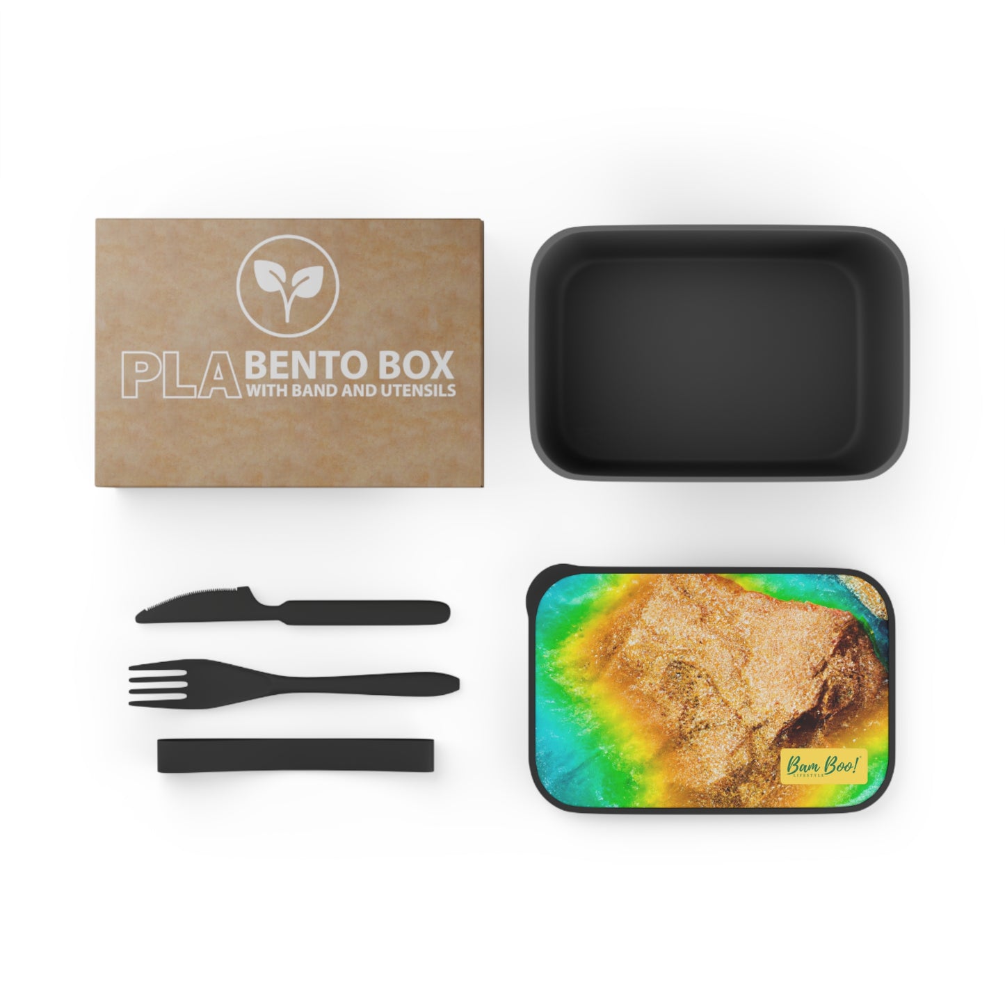 "Fusing Photography and Color: Creative Visuals Unleashed!" - Bam Boo! Lifestyle Eco-friendly PLA Bento Box with Band and Utensils