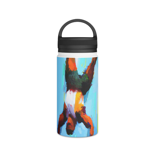 "Sportsmanship Masterpiece: A Tribute to Passion and Dedication" - Go Plus Stainless Steel Water Bottle, Handle Lid