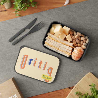 "Exploring the Visual Palette: Creating Art Through Shapes, Colors, and Textures" - Bam Boo! Lifestyle Eco-friendly PLA Bento Box with Band and Utensils