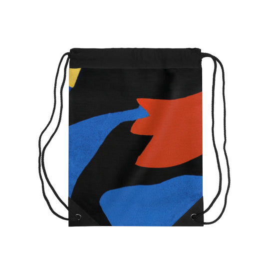 Vibrant Motion of Sports: A Colorful Expression of Emotion & Energy. - Go Plus Drawstring Bag