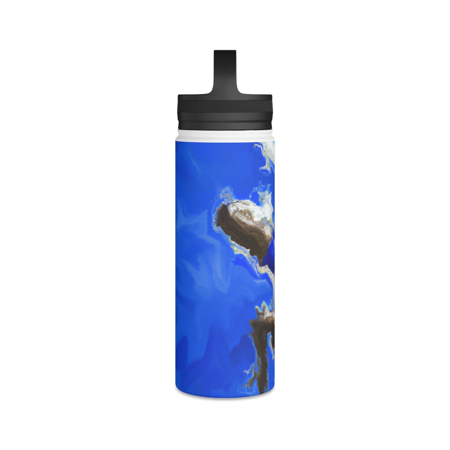 Dynamic Movement: Celebrating the Beauty and Artistry of Athletic Motion - Go Plus Stainless Steel Water Bottle, Handle Lid