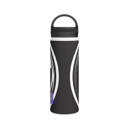 "Sporty Artistry: Designing a Digital Masterpiece" - Go Plus Stainless Steel Water Bottle, Handle Lid