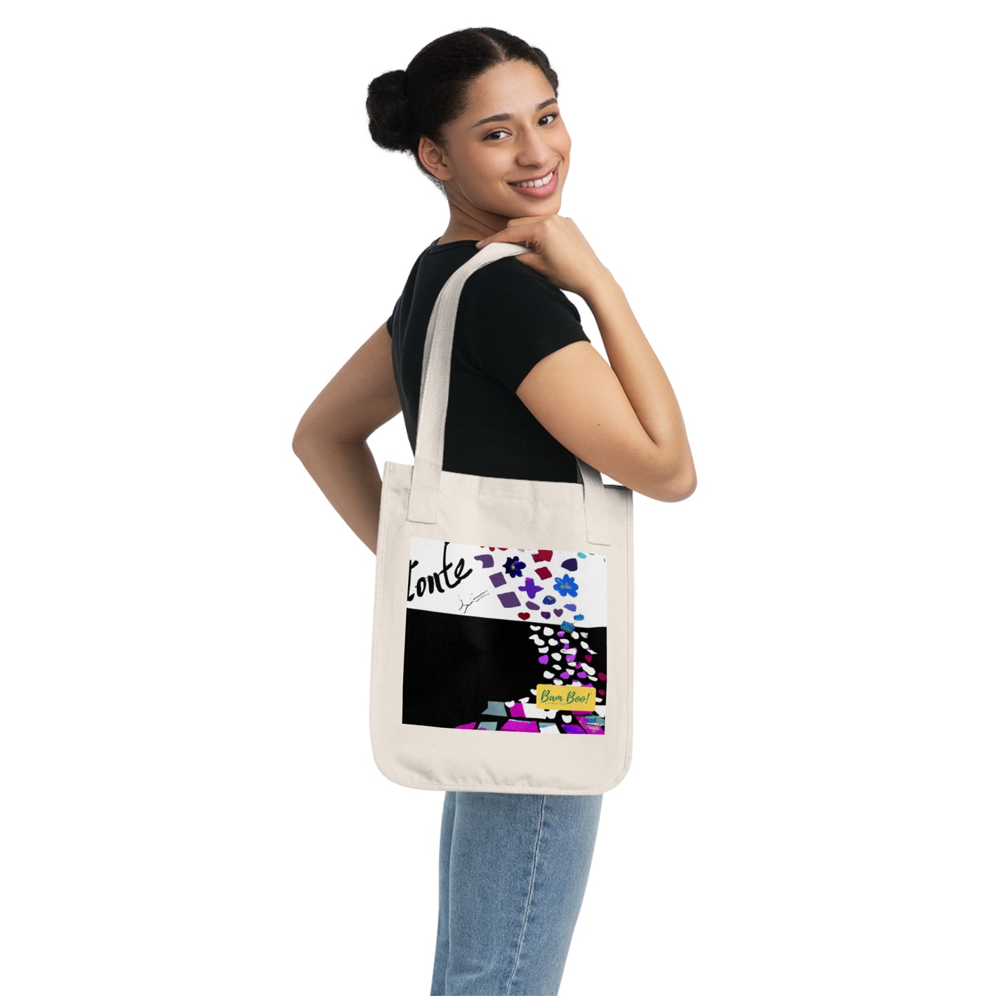 "Unity in Contrast: Exploring Beauty through Creative Collage" - Bam Boo! Lifestyle Eco-friendly Tote Bag