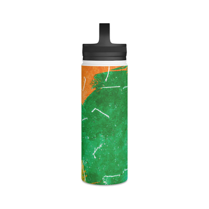 "Dynamic Sporting Spectacle: Capturing the Excitement of Your Favorite Sport!" - Go Plus Stainless Steel Water Bottle, Handle Lid