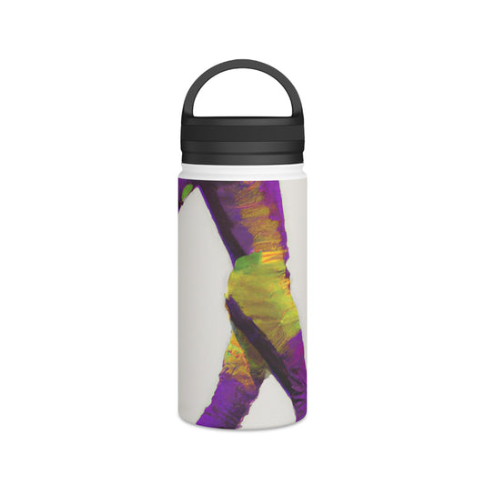 "Celebrating Sporty Vibes: A Creative Tribute to Fan Passion" - Go Plus Stainless Steel Water Bottle, Handle Lid