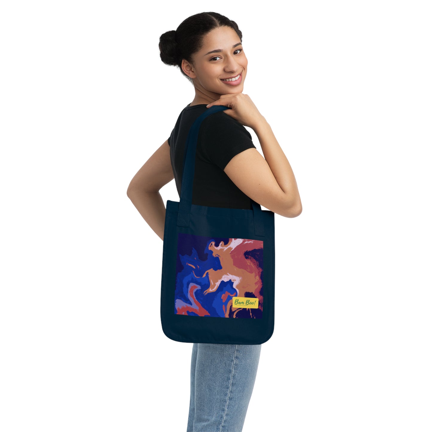 "The Mood Spectrum: Abstract Art For Emotional Expression" - Bam Boo! Lifestyle Eco-friendly Tote Bag
