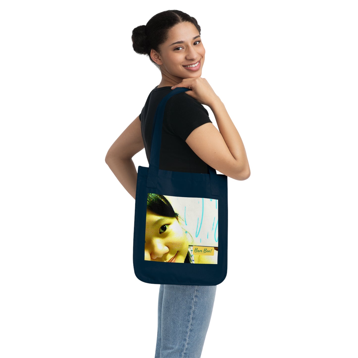 "Digital Art Self-Portrait: Creating an Enchanting, Creative Piece of Work" - Bam Boo! Lifestyle Eco-friendly Tote Bag