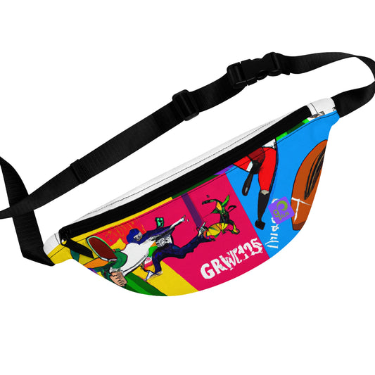 "Blazing the Field: A Sports Landscape in Vibrant Hues and Motion" - Go Plus Fanny Pack