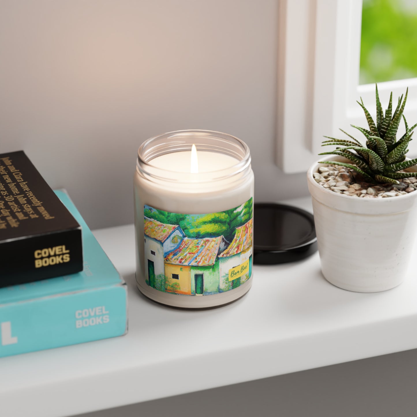 "A Feast For the Eyes: Capturing the Beauty of Nature in Oil." - Bam Boo! Lifestyle Eco-friendly Soy Candle