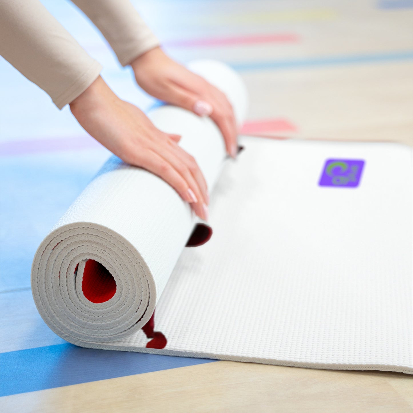 "Capturing the Energy and Emotion of Sports: Art Creation Using Color and Iconography" - Go Plus Foam Yoga Mat