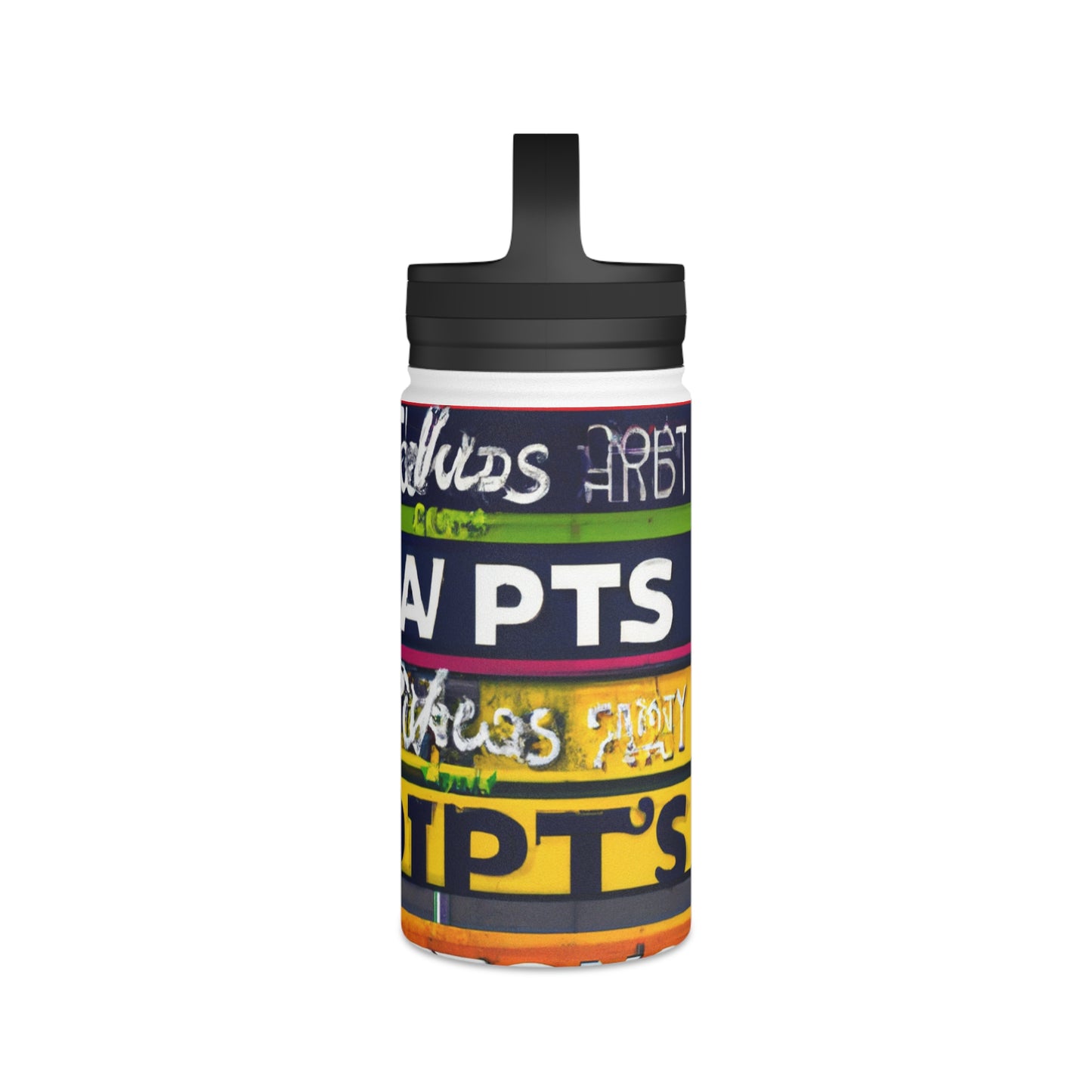 "The Art of the Athlete: Capturing the Thrill of Sporting Events" - Go Plus Stainless Steel Water Bottle, Handle Lid