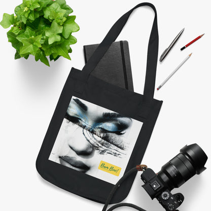 "Illustrated Intersections: A Mixed Media Exploration" - Bam Boo! Lifestyle Eco-friendly Tote Bag