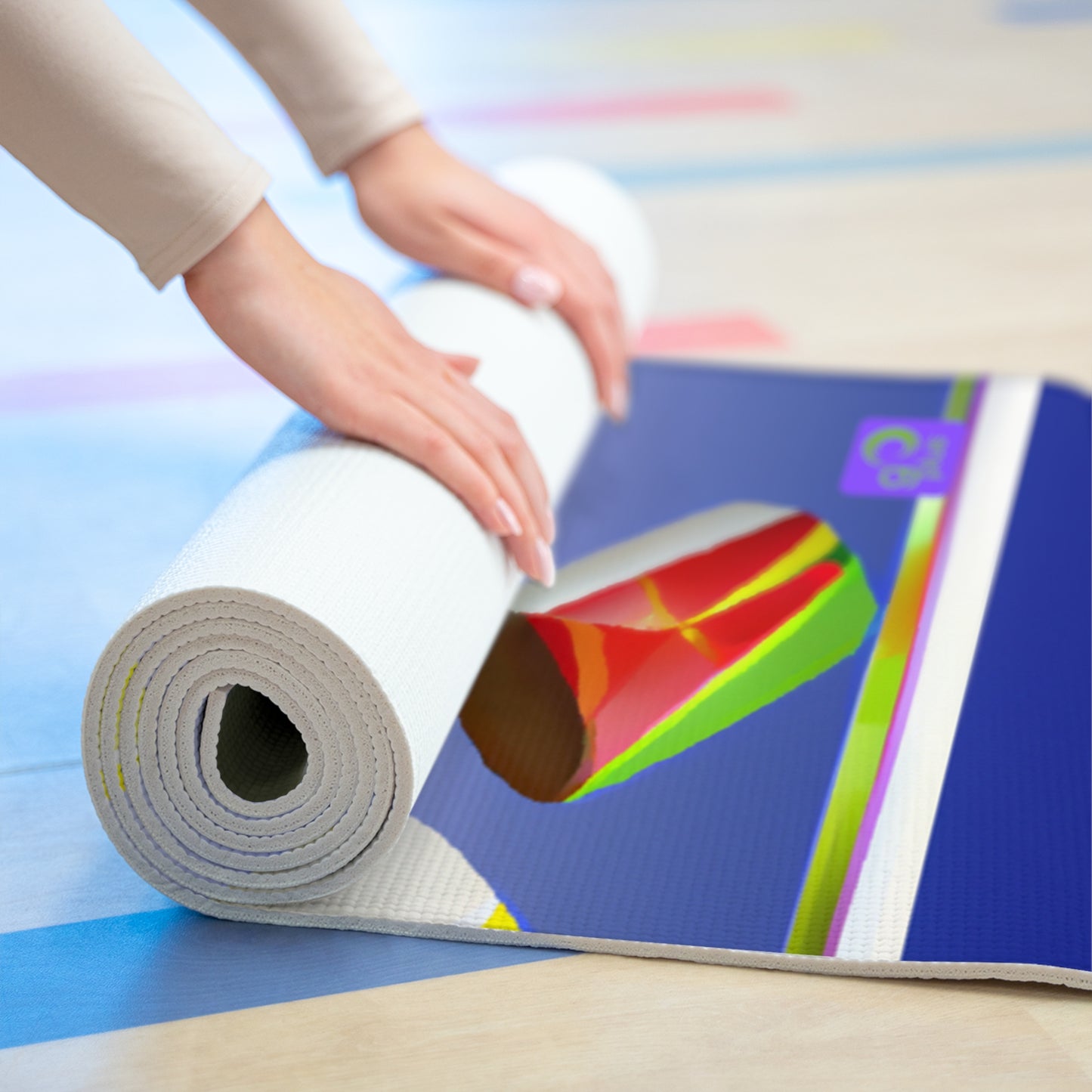"Team Pride Artwork: Crafting an Artist's Tribute to Your Favorite Sports Team or Athlete" - Go Plus Foam Yoga Mat