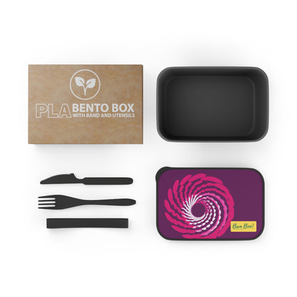 "Fusion of Art and Technology: A Hybrid Artistic Experience" - Bam Boo! Lifestyle Eco-friendly PLA Bento Box with Band and Utensils