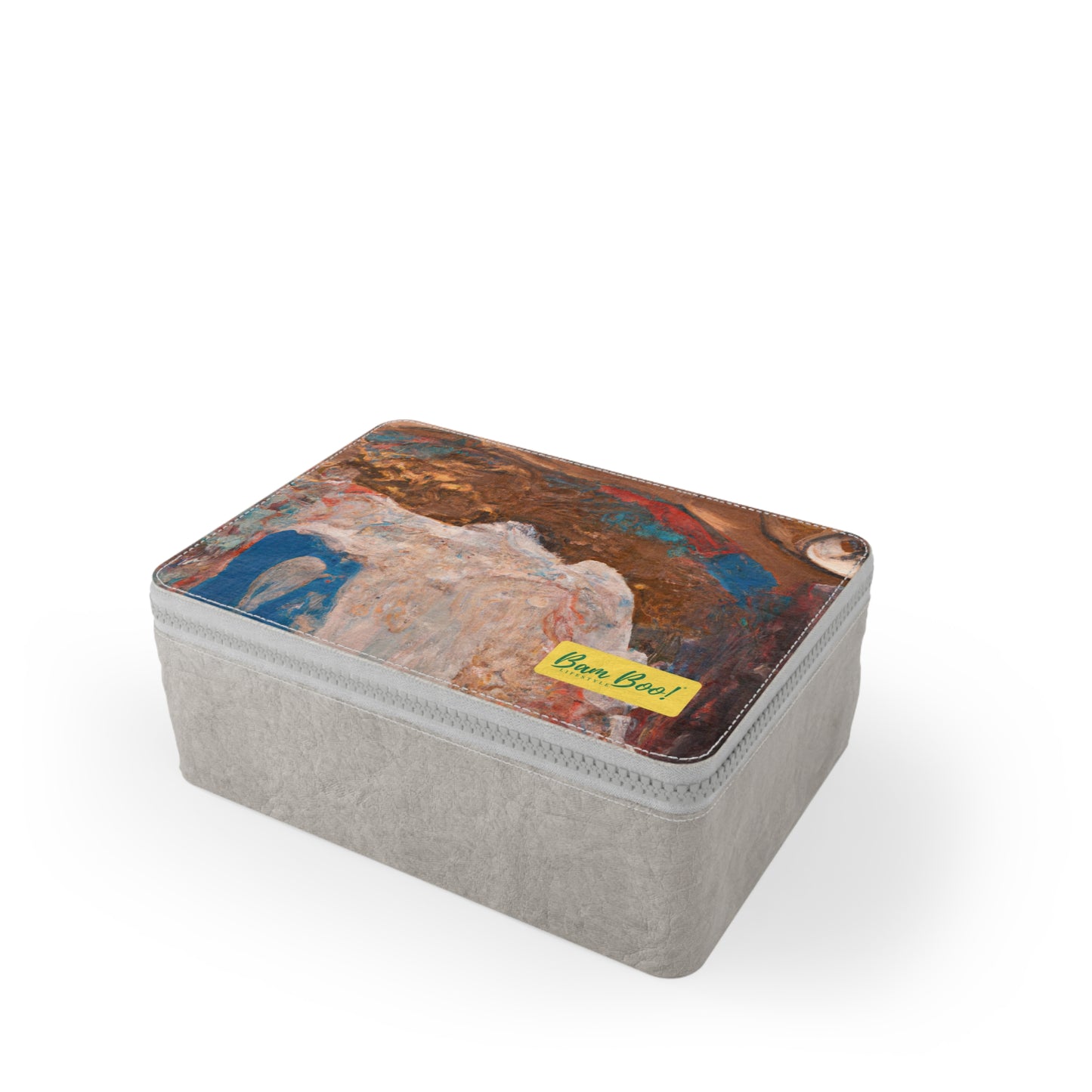 "Mixed Media Expression: Exploring Nature Through Abstract Landscapes" - Bam Boo! Lifestyle Eco-friendly Paper Lunch Bag
