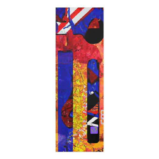 "Fluid Energy in Motion: A Sports-Inspired Mixed Media Masterpiece" - Go Plus Foam Yoga Mat