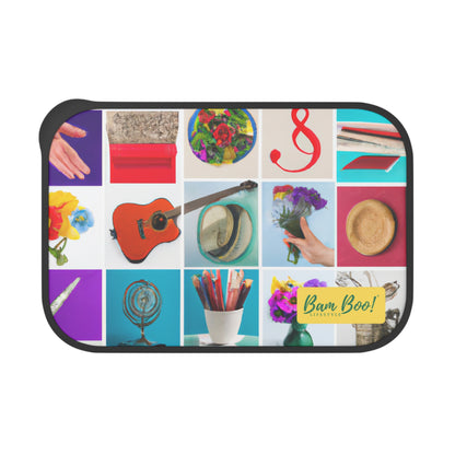 "Exploring My Self: A Reflection Collage" - Bam Boo! Lifestyle Eco-friendly PLA Bento Box with Band and Utensils