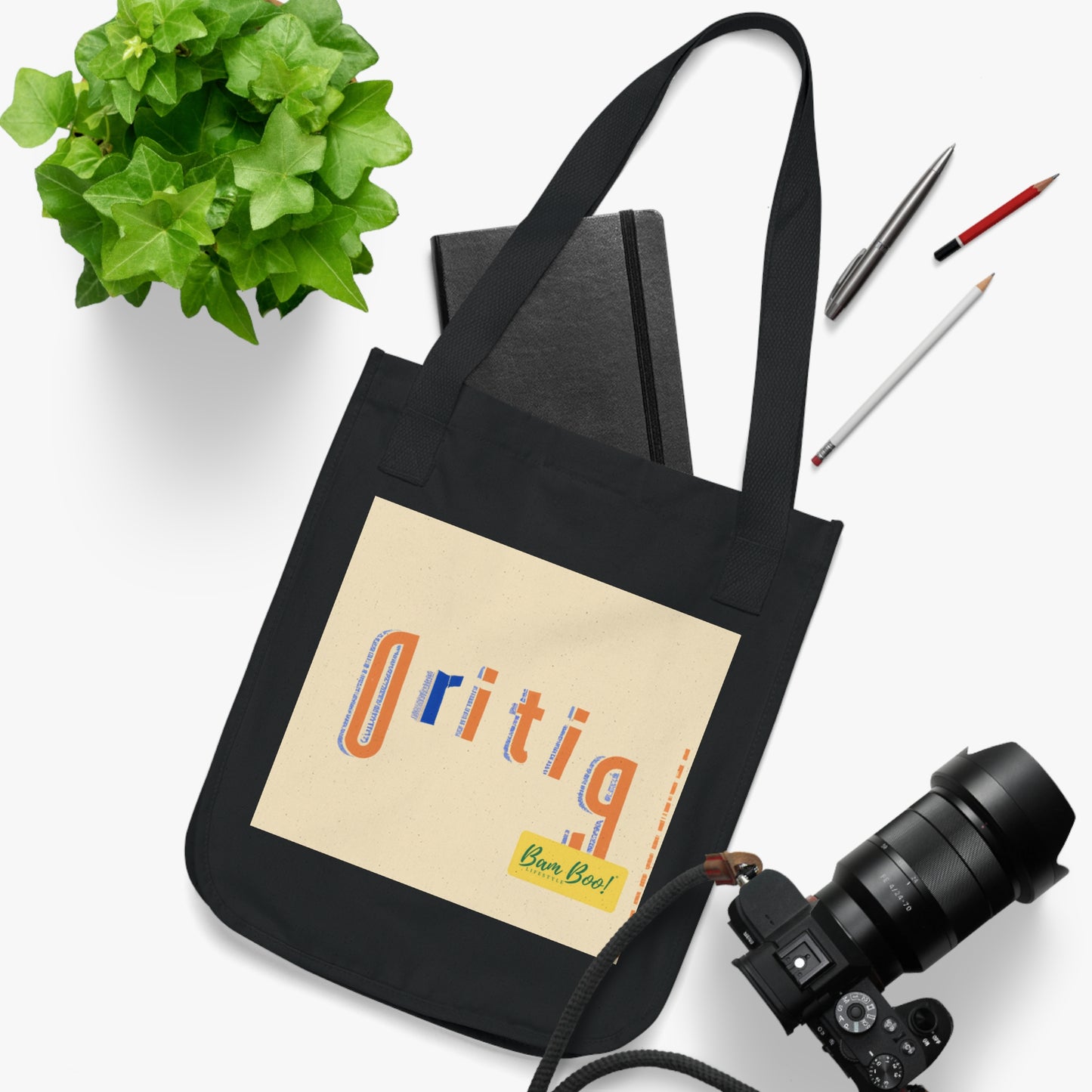 "Exploring the Visual Palette: Creating Art Through Shapes, Colors, and Textures" - Bam Boo! Lifestyle Eco-friendly Tote Bag