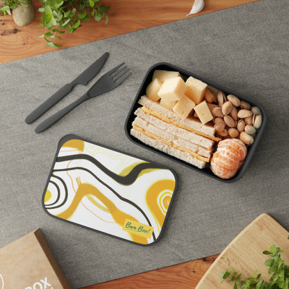 Motion and Flow: An Artistic Exploration of Movement and Energy - Bam Boo! Lifestyle PLA Bento Box with Band and Utensils