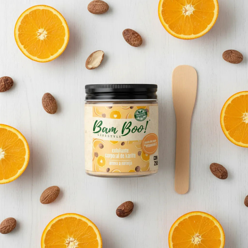 🍊 Exfoliante Corporal de Karité Aroma a Naranja 250 g | Bam Boo! Lifestyle