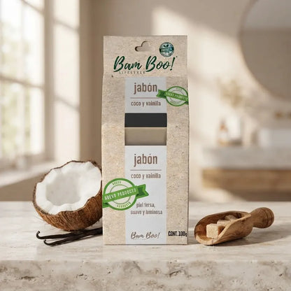 Jabón Coco Y Vainilla 100 Gr Bam Boo! Lifestyle