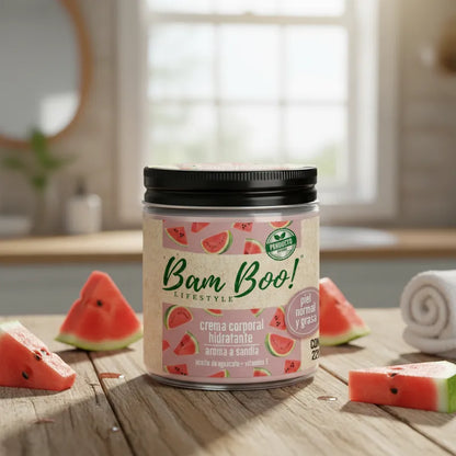 Crema Hidratante de Sandía para Cara y Cuerpo 220 g | Bam Boo! Lifestyle
