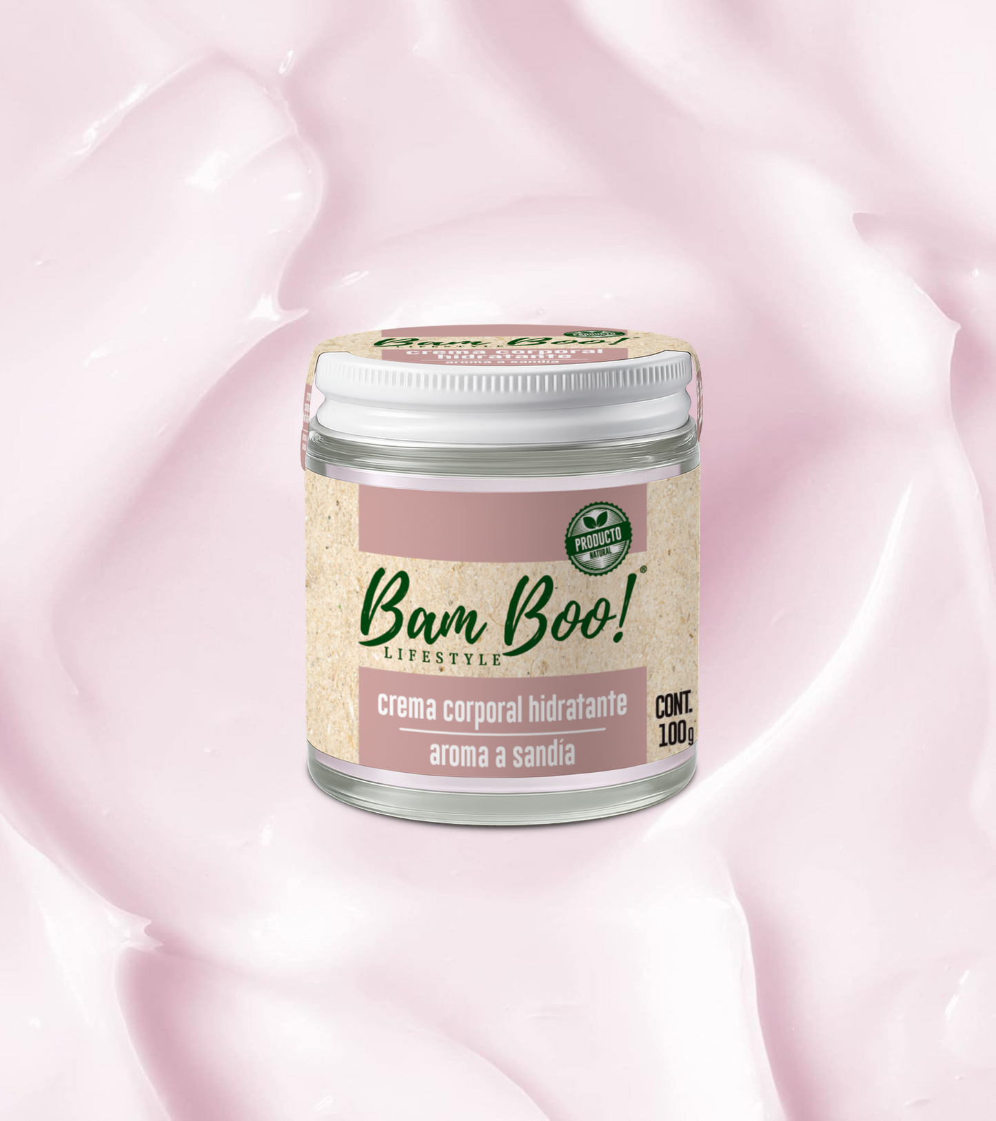 Watermelon Moisturizing Cream for Face and Body 100 g Bam Boo! Lifestyle
