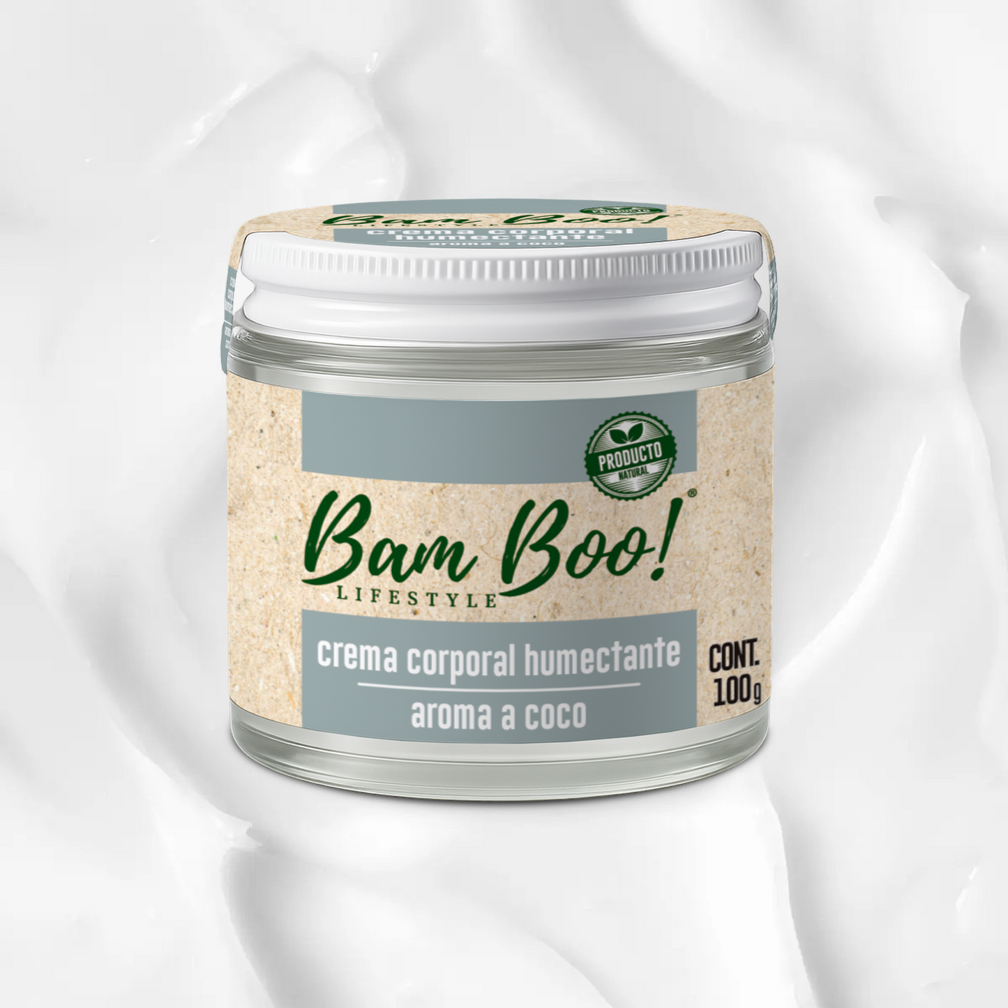 Coconut Aroma Natural Moisturizing Cream for Face and Body 100 g Bam Boo! Lifestyle