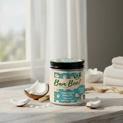 🥥 Crema Humectante Aroma a Coco para Cara y Cuerpo 220 g | Bam Boo! Lifestyle