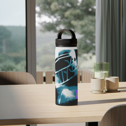 "Athletic Expression: Capturing the Life and Soul of Sport Through Art" - Go Plus Stainless Steel Water Bottle, Handle Lid