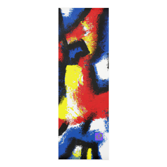 "Catch the Thrill: An Explosive Sports Moment in Color and Line" - Go Plus Foam Yoga Mat