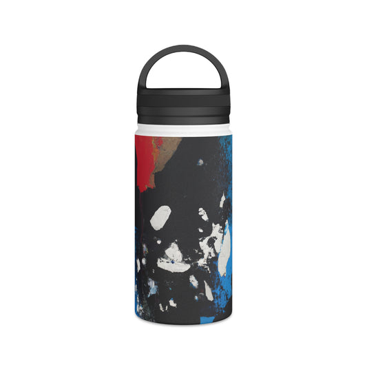 "Sports and Art: A Unique Take on Creating a Masterpiece" - Go Plus Stainless Steel Water Bottle, Handle Lid