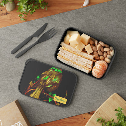 "Vibrant Nature" - Bam Boo! Lifestyle Eco-friendly PLA Bento Box with Band and Utensils