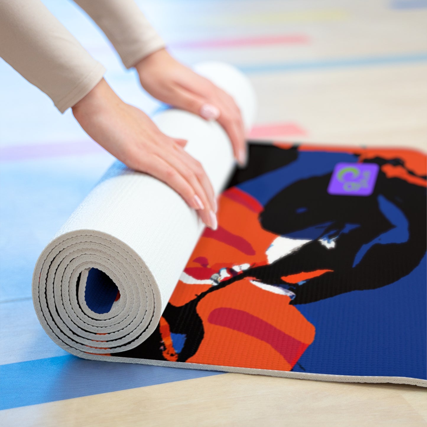 "The Thrill of the Match: A Sporting Art Adventure" - Go Plus Foam Yoga Mat