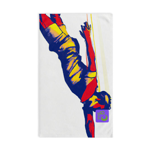 "Dynamic Movement: Celebrating Your Favorite Team or Athlete" - Go Plus Hand towel