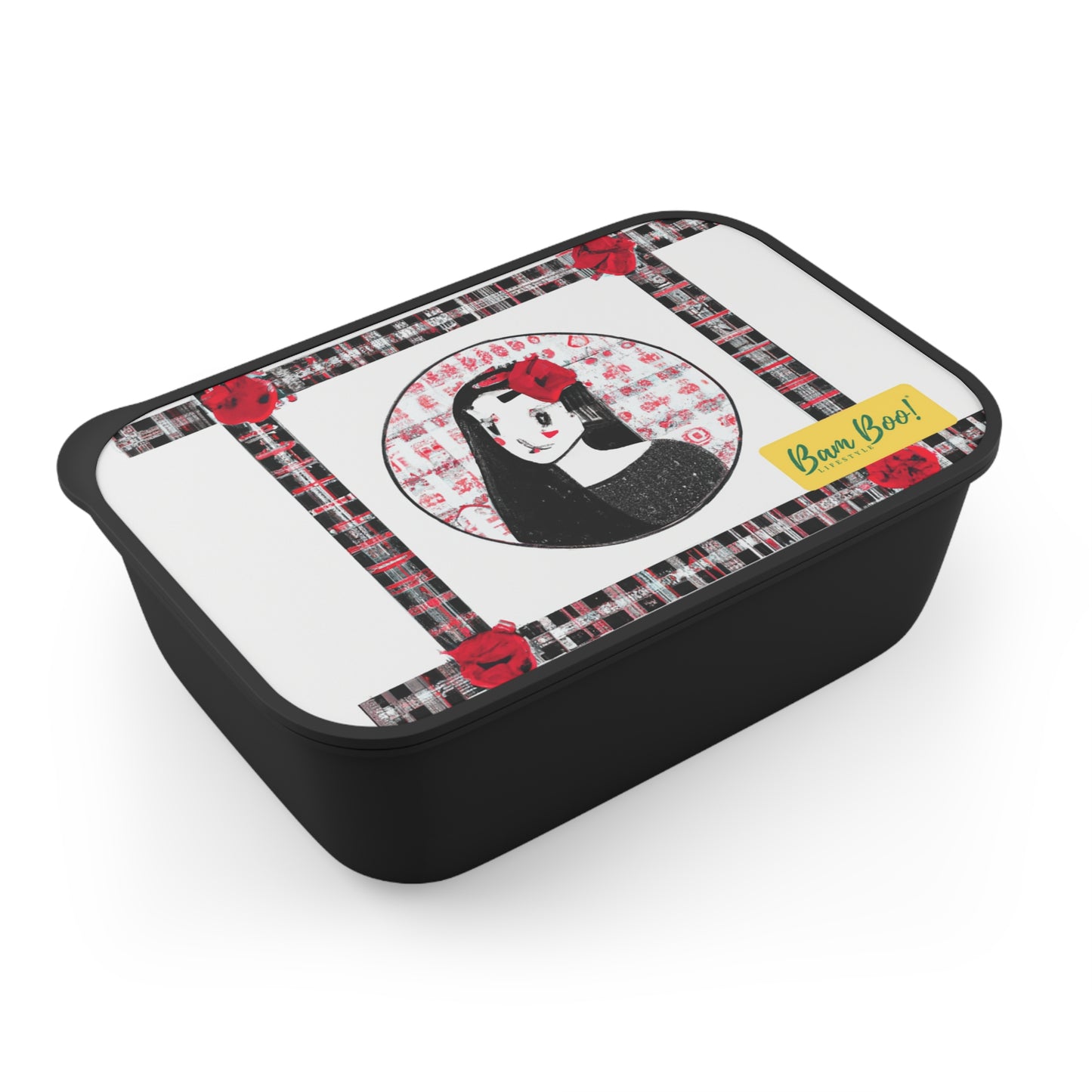 "Expressing Myself: A Self-Portrait of My Unique Identity" - Bam Boo! Lifestyle Eco-friendly PLA Bento Box with Band and Utensils