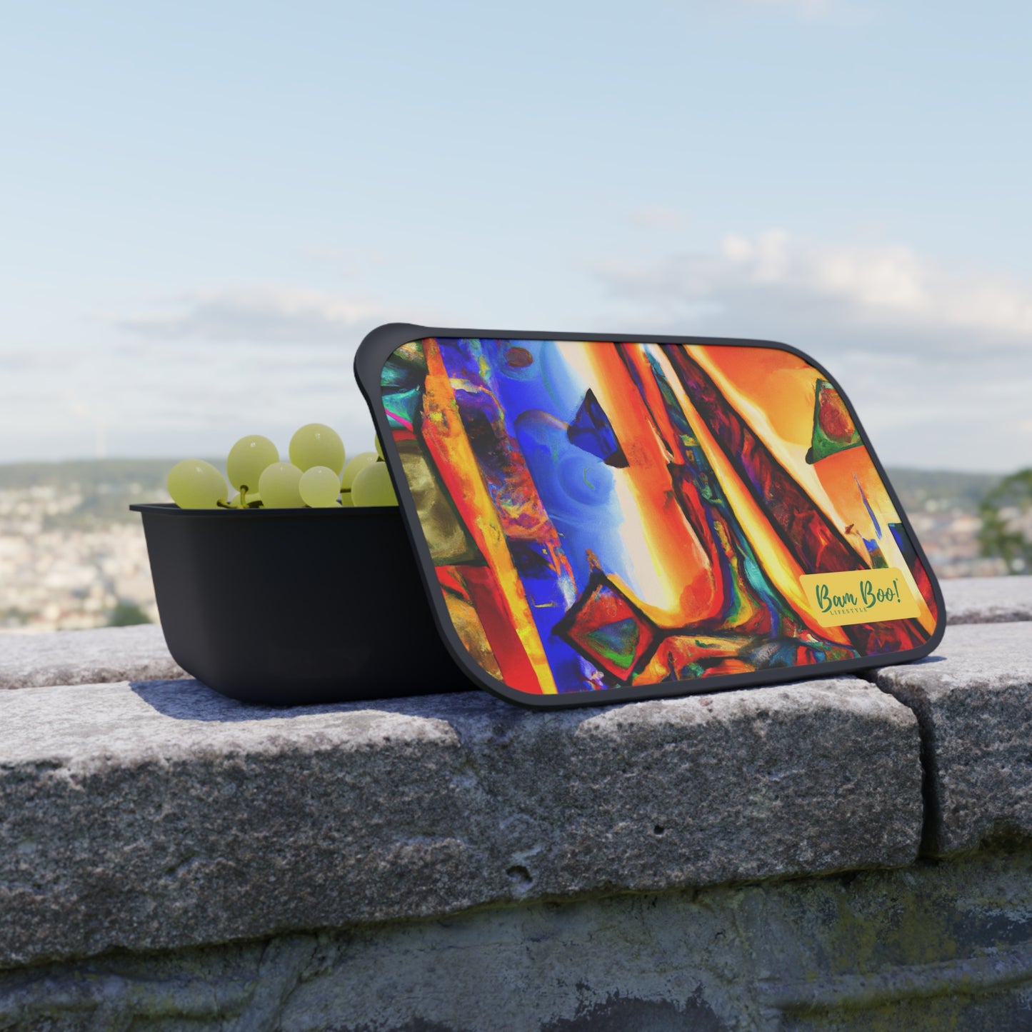 "Explorations in Artistic Hybridization" - Bam Boo! Lifestyle Eco-friendly PLA Bento Box with Band and Utensils